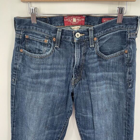 Lucky‎ Brand Men's 361 Vintage Straight 29/30 Jeans Dark Wash. - Picture 3 of 10